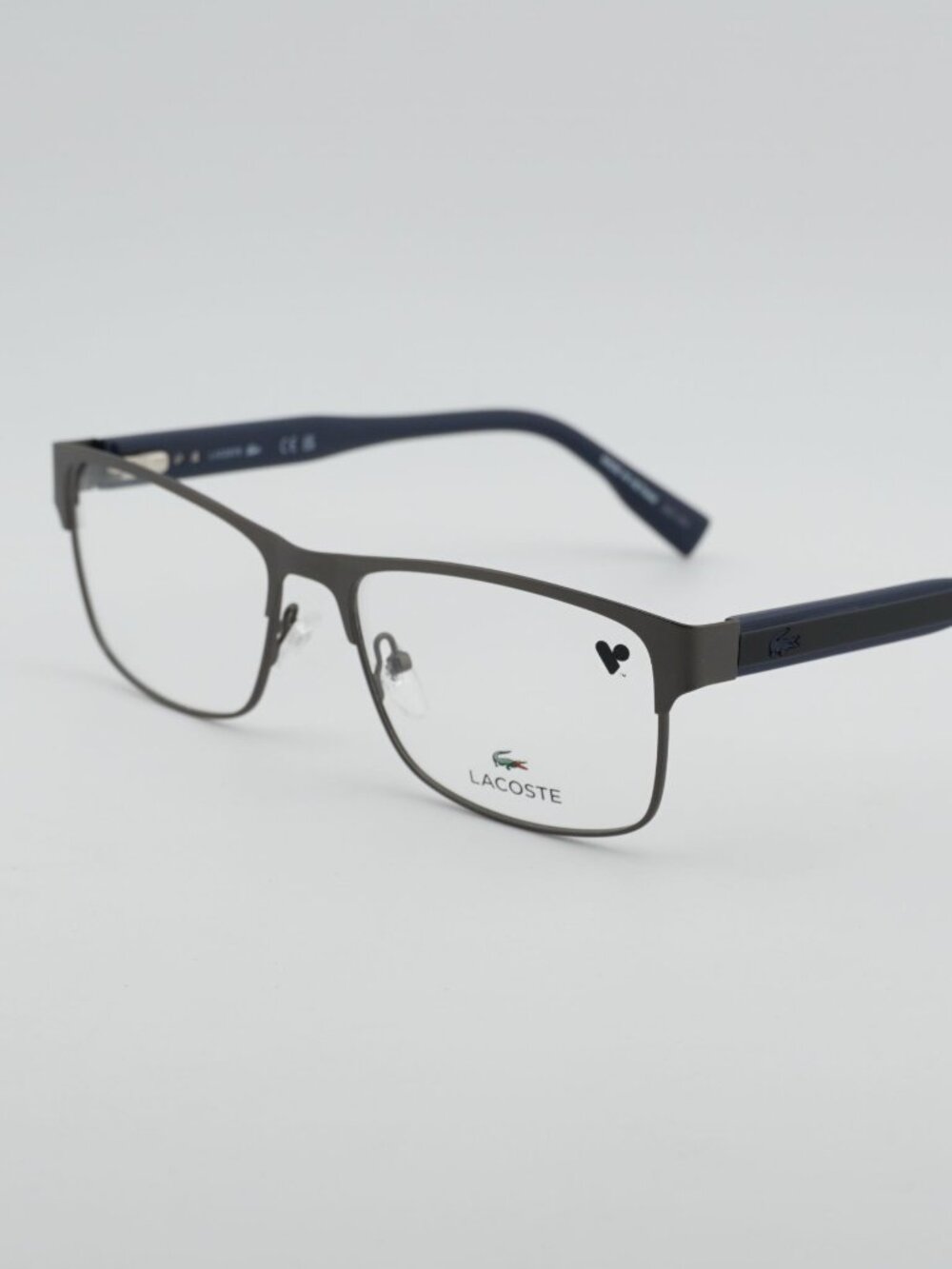 Lacoste L2294 N 033 Eyeglasses Matte Grey 57mm Rectangle Frame